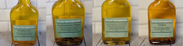 Aromatisierte Rapsöle